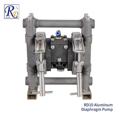 3/8" Air Diaphragm Pump For Sludge Solvents Aluminum