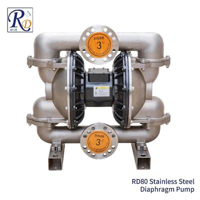 3 Inch Pneumatic Stainless Steel Double Diaphragm Pump Water Oil Lotion Acid Transfer