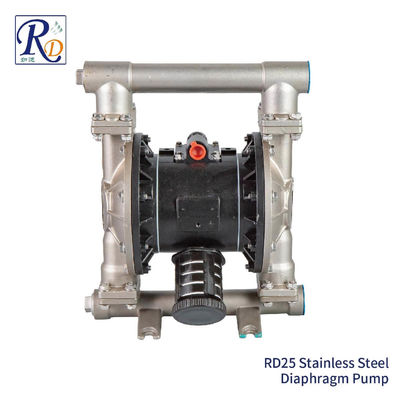 Sulfuric Acid Transfer Stainless Steel Diaphragm Vacuum Pump With PP Air Center 1Inch