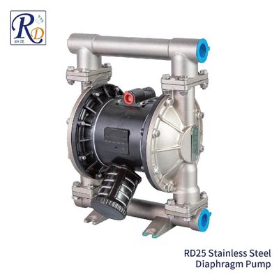 Sulfuric Acid Transfer Stainless Steel Diaphragm Vacuum Pump With PP Air Center 1Inch