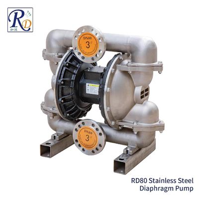 3 Inch Pneumatic Stainless Steel Double Diaphragm Pump Water Oil Lotion Acid Transfer